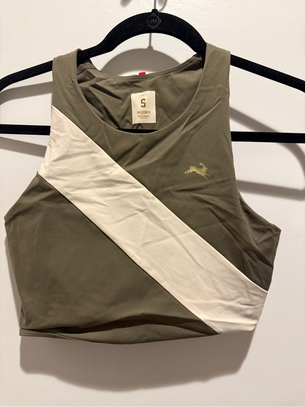 Tracksmith Bell Lap Crop, Olive